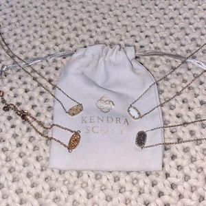 Kendra Scott Adjustable Bracelet with Three Kendra Scott Necklaces